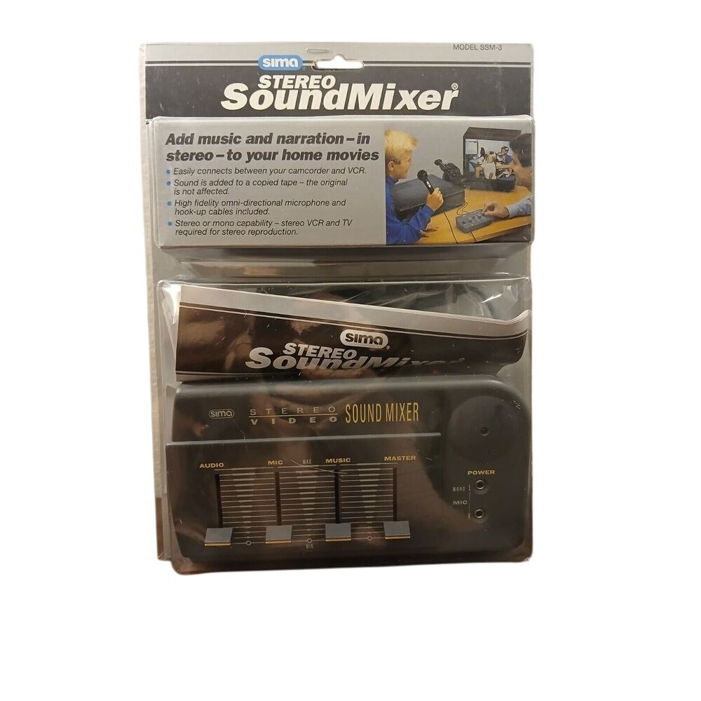 New Factory Sealed SIMA Video Sound Mixer Video‎ Tape Audio Mixer Model SSM #621